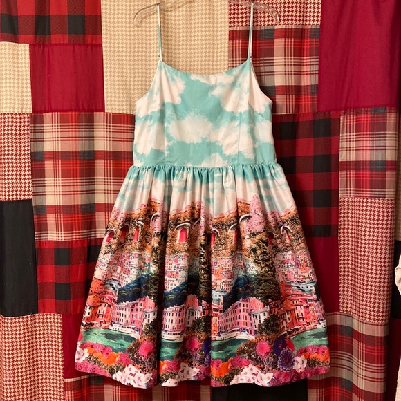 LINDY BOP Marlene Dress is Riviera Print - Picture 2 of 4